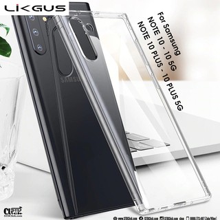Ốp lưng samsung galaxy note 10 và note 10 plus likgus lưng cứng viền dẻo chính hãng