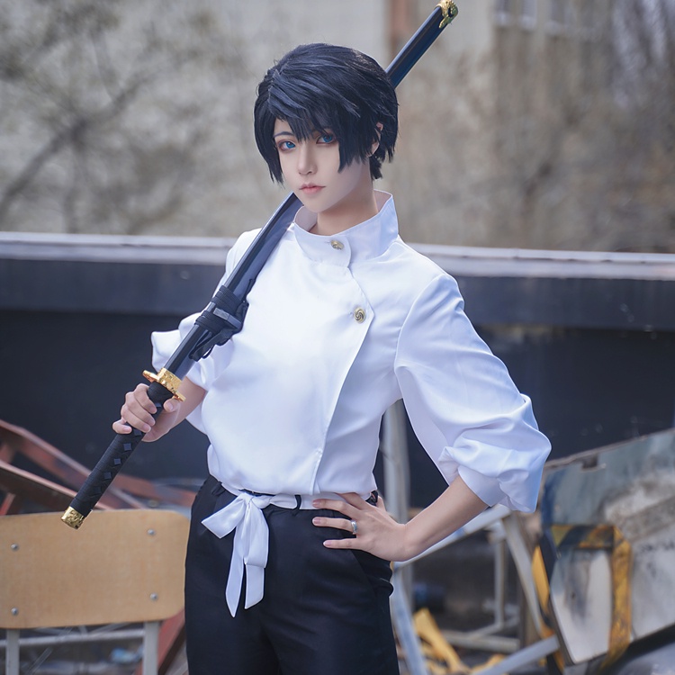 （và vòng） Trang phục set đồ cosplay Yuta Okkotsu Jujutsu Kaisen chú thuật hồi chiến
