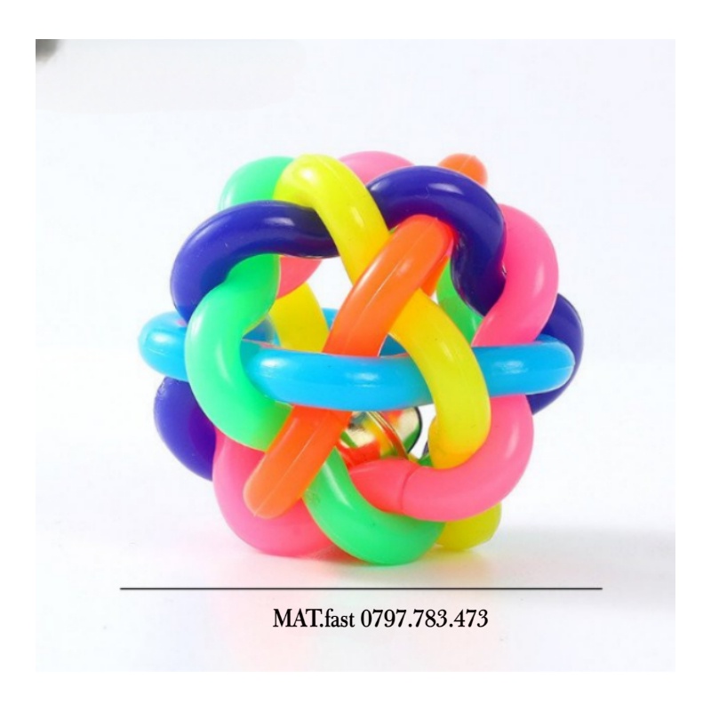 Bóng chuông đồ chơi cho chó mèo thú cưng 7 màu - Đồ chơi chó mèo