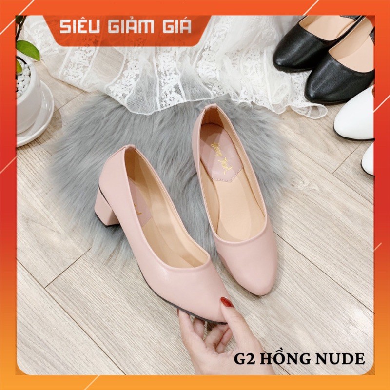 [ FreeShip-Xả Kho ] Giày Búp Bê Nữ Cao Gót 3cm Xinh Xắn , Sang Trọng Mã G2