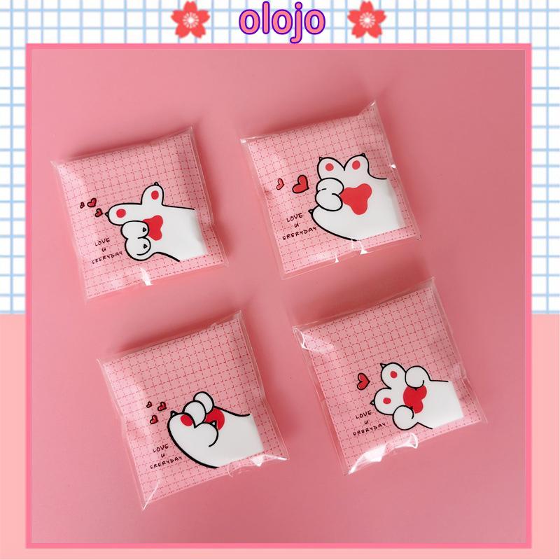 ⚜️(Gói 25 miếng) Bông Tẩy Trang Mini Bỏ Túi Du Lịch - Bông tẩy Trang Hoạt Hình Tiện Lợi