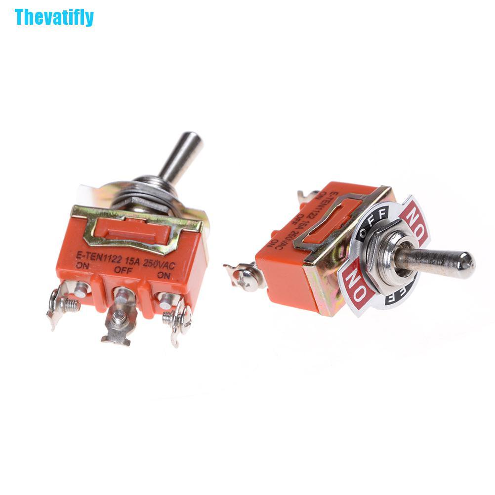 Công tắc bật/tắt 3 đầu màu cam SPDT 250V 15A