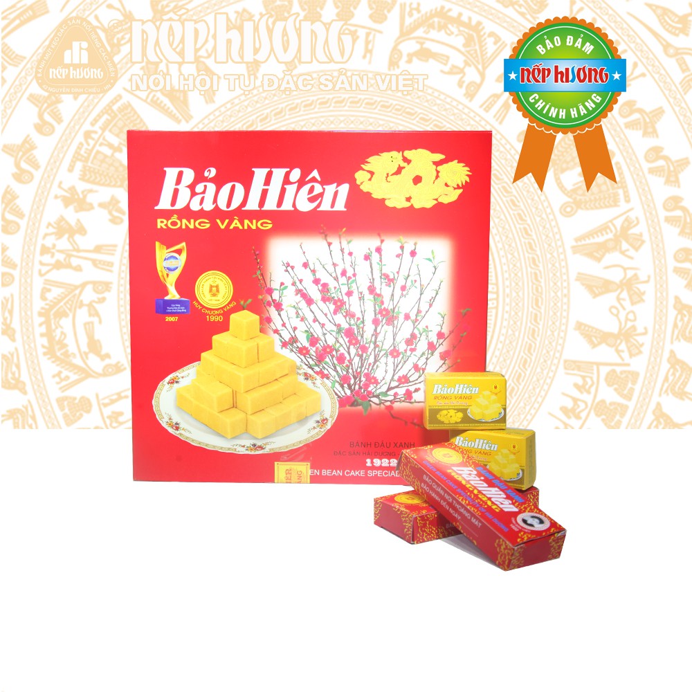 Bánh đậu xanh Bảo Hiên Rồng Vàng 320g