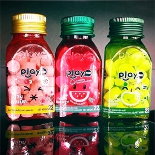 Kẹo Play More Thái Lan 🇹🇭 (Kẹo dưa hấu ; Kẹo Xí muội; Kẹo táo xanh) 22gr