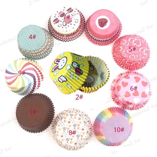 Bộ 100 cốc giấy làm bánh cupcake cao cấp tiện lợi