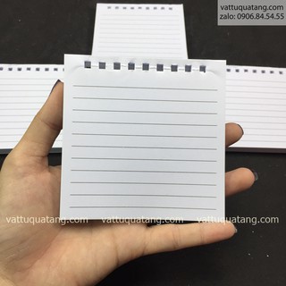 [HCM] SET 20 cuốn Ruột sổ tay có kẻ hàng, có sẵn lỗ, size 9.5cm  vuông 9 lỗ vuông gắn lò xo, còng