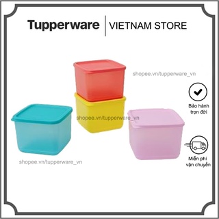 Bộ Hộp Bảo Quản Thực Phẩm Medium Square Round 1L Tupperware