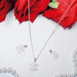 Dây chuyền bạc bé gái