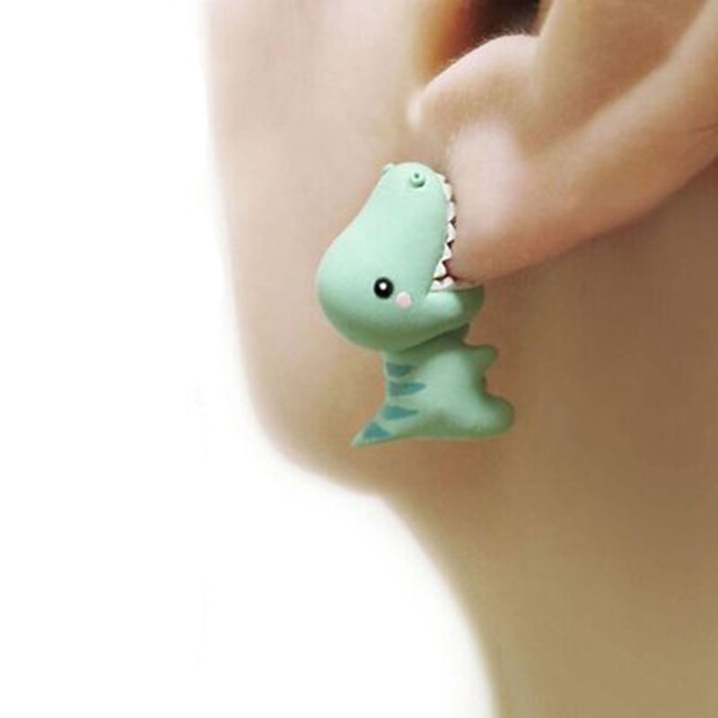 Khuyên Tai Hình Động Vật 3d Dễ Thương Đơn Giản Cho Nữ