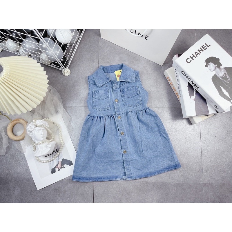 Váy jean phong cách hàn quốc bé gái