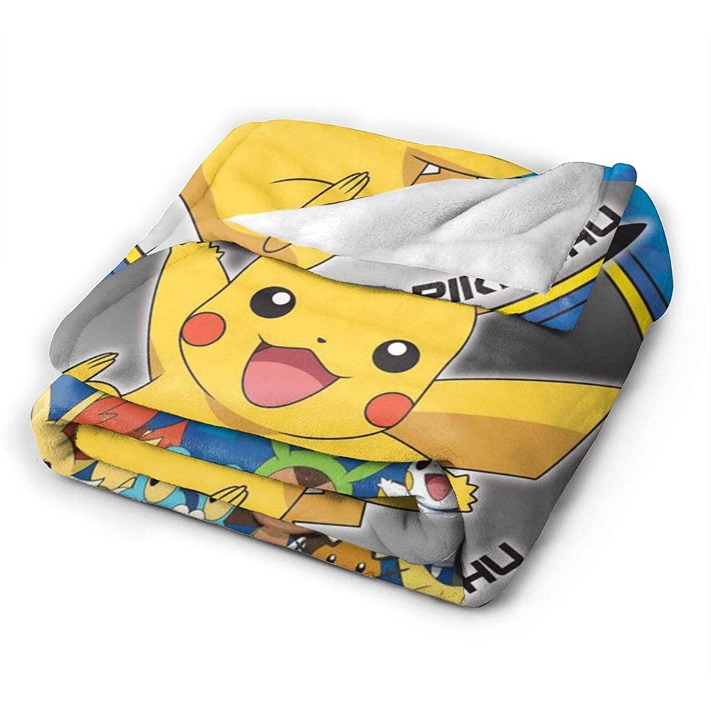 Chăn Bông Hình Pokemon Cỡ Lớn Cho Người Lớn Và Trẻ Em