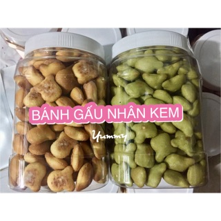 COMBO 500GRAM BÁNH GẤU NHÂN KEM + 500GRAM BÁNH GẤU CHÙM NGÂY