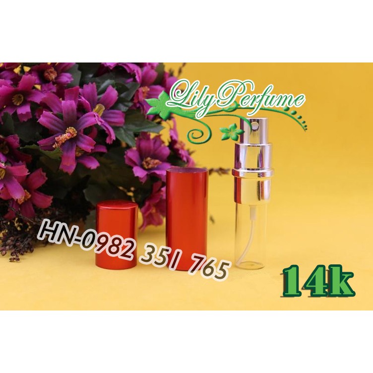 Lọ chiết nước hoa 10ml nhôm 2 lớp sang trọng, không rò rỉ