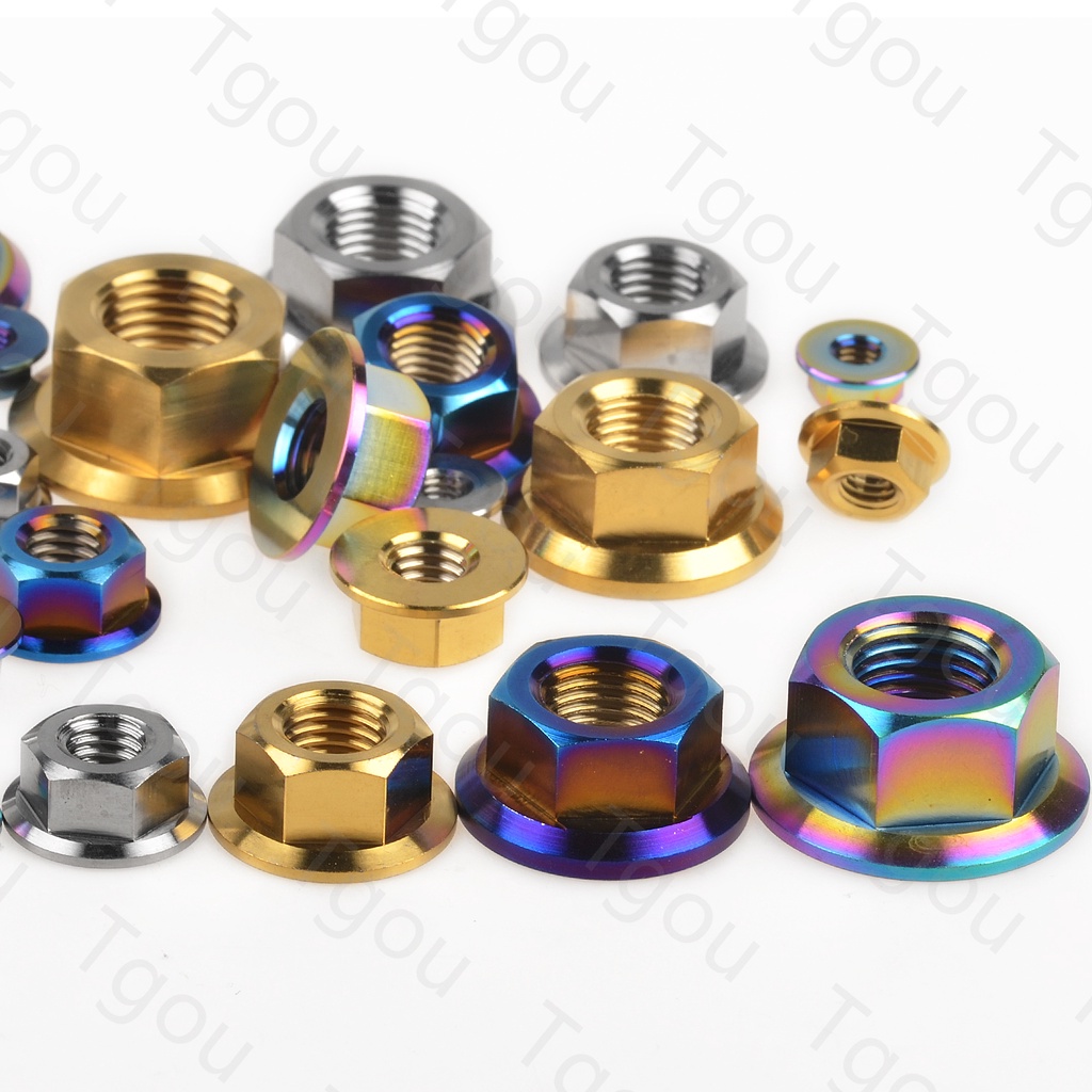 Đai Ốc Titan M5 M6 M8 M10 M12 M14 M16 Cho Xe Đạp Xe Máy