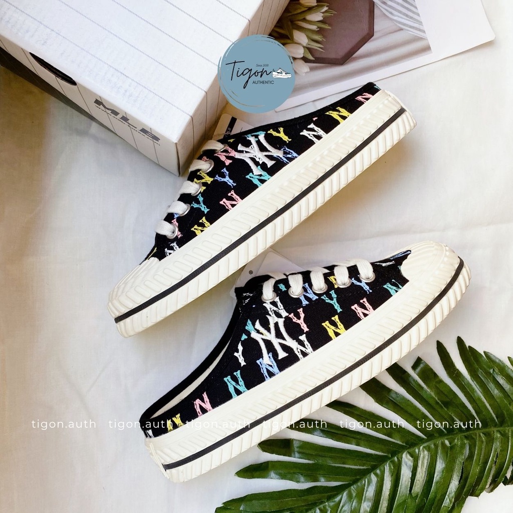 Giày Sục MLB Chính Hãng - Giày Đạp Gót MLB Mule Monogram  Tigon.auth