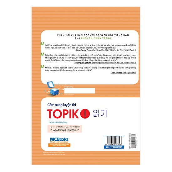 Sách Cẩm Nang Luyện Thi Topik I (Bản màu) - Tác giả: Châu Thùy Trang | BigBuy360 - bigbuy360.vn