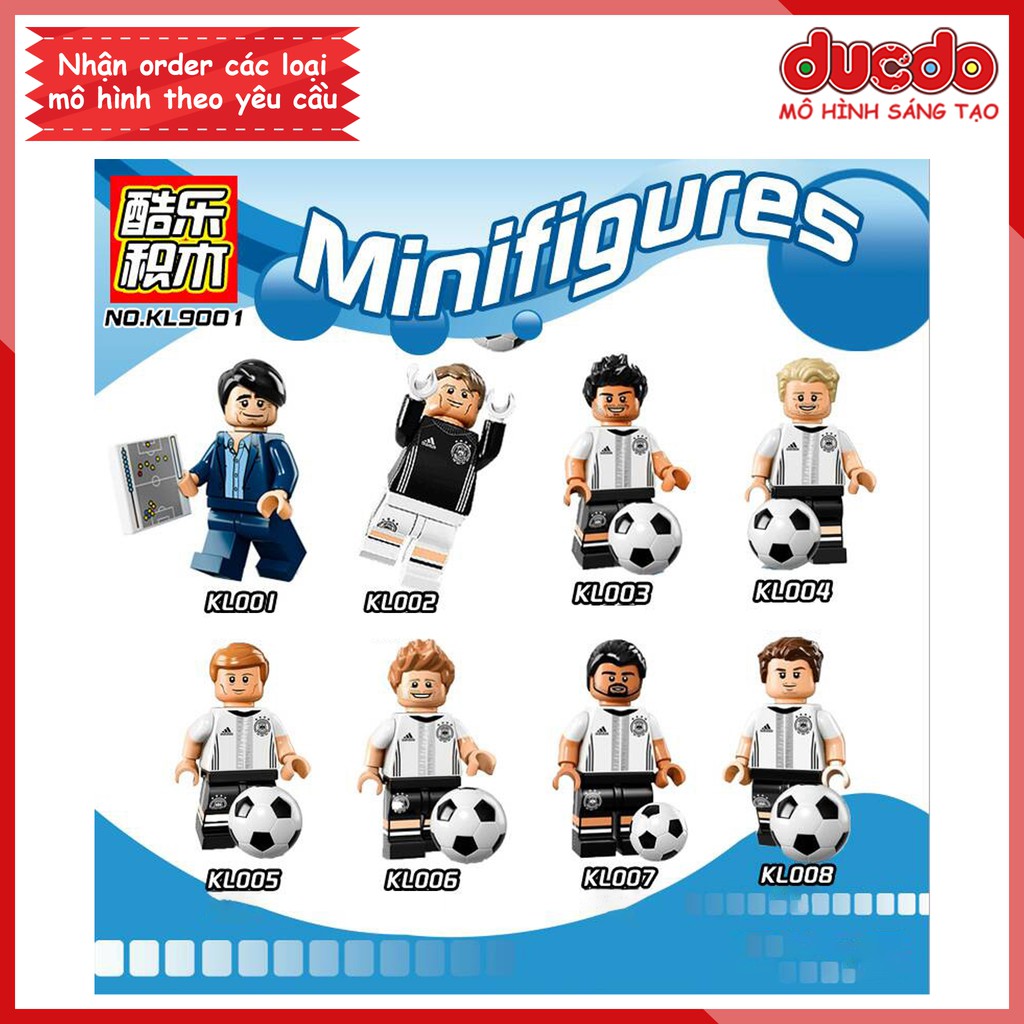 Minifigures các danh thủ bóng đá Đức - Đồ Chơi Lắp Ghép Xếp Hình Mini Mô hình KL9001