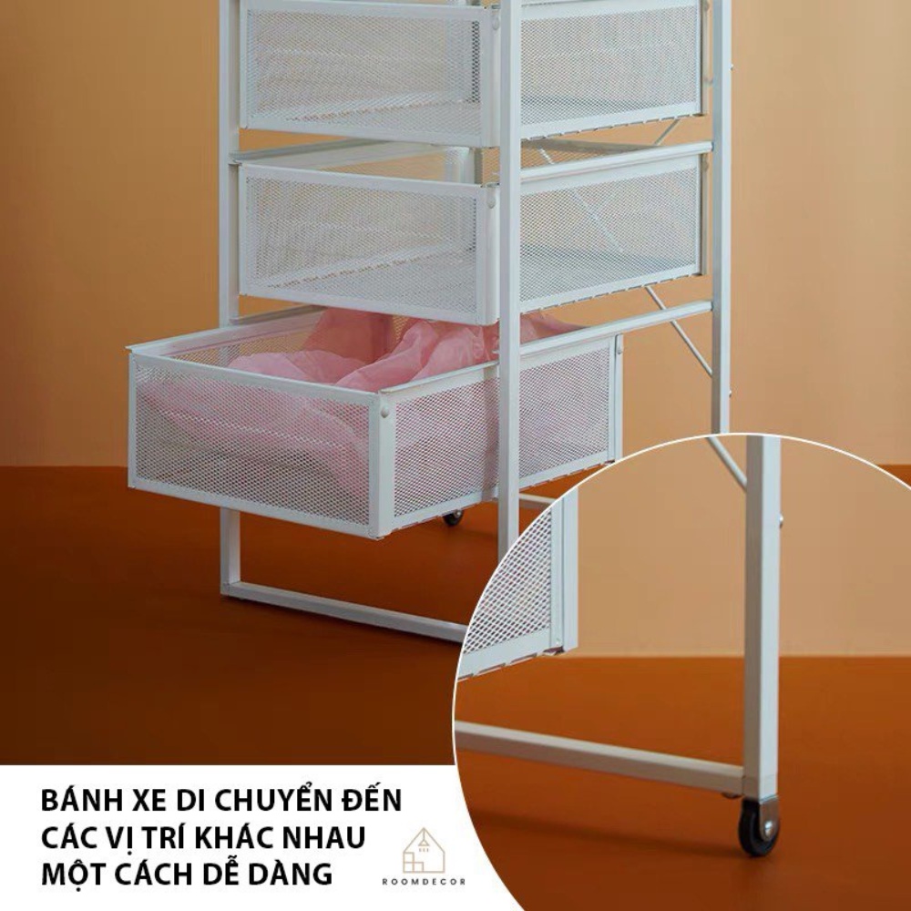 Kệ Đựng Đồ Đa Năng IKEA 3 Tầng Để Sách Để Đồ Skincare Có Ngăn Kéo Chính Hãng IKEA