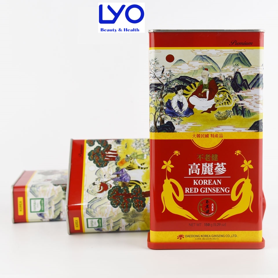 Hồng Sâm Củ Khô daedong Hàn Quốc hôp thiếc 150g - 300g