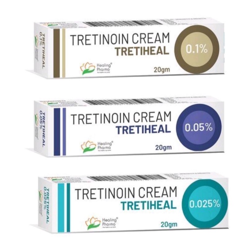 Kem giảm mụn, mờ nám, mờ thâm, chống lão hoá hiệu quả Tretiheal 0.1
