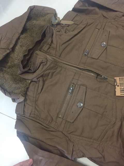 Áo khoác kaki nam có lót lông ấm | BigBuy360 - bigbuy360.vn