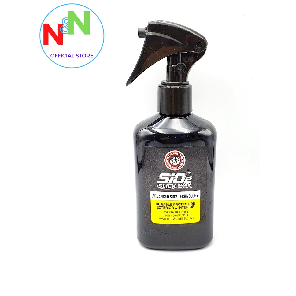 Dung Dịch Đánh Bóng Nhựa Sơn Xe Máy Megacools Sio2 Slick Wax 250ML - Sản xuất tại Indonesia