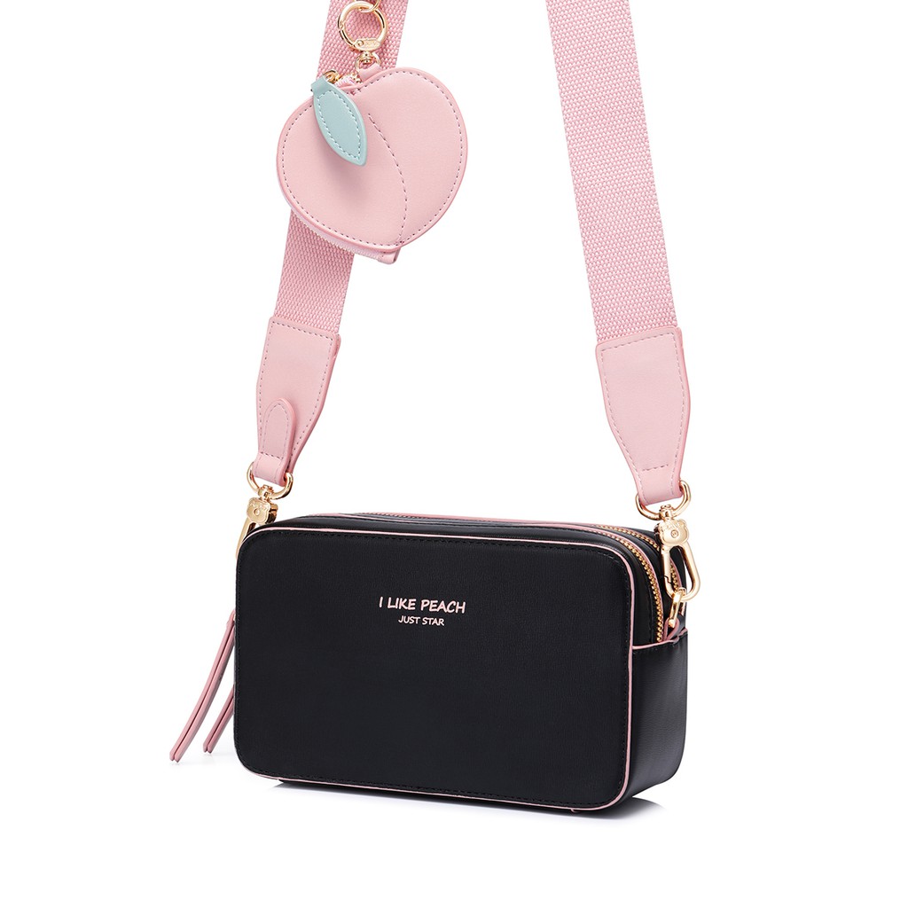 Túi xách dễ thương Just Star đẹp đeo chéo thời trang charm đào ViAnh Store 172455