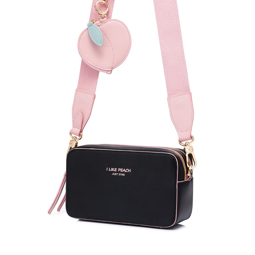 Túi Đeo Chéo Thời Trang Just Star 172455 Charm Đào