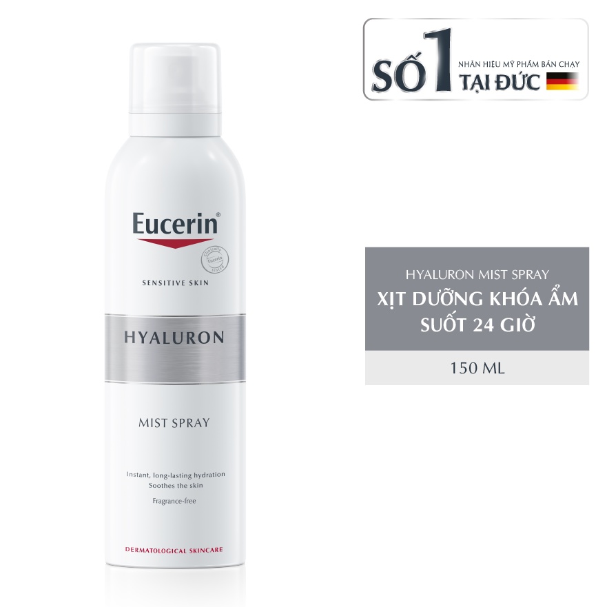 Xịt khoáng Eucerin dưỡng ẩm da Hyaluron Mist Spray (150ml)