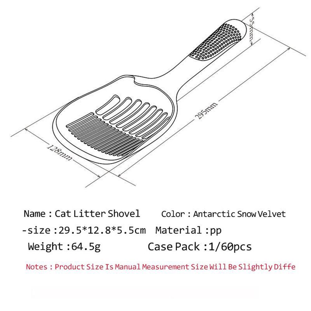 Xẻng Xúc Cát Bằng Nhựa ABS Bền Cho Thú Cưng