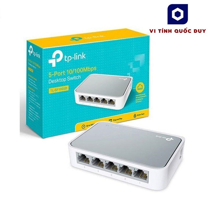 Switch TP-Link TL-SF1005D 5 port Chính hãng (100Mbps). Vi Tính Quốc Duy