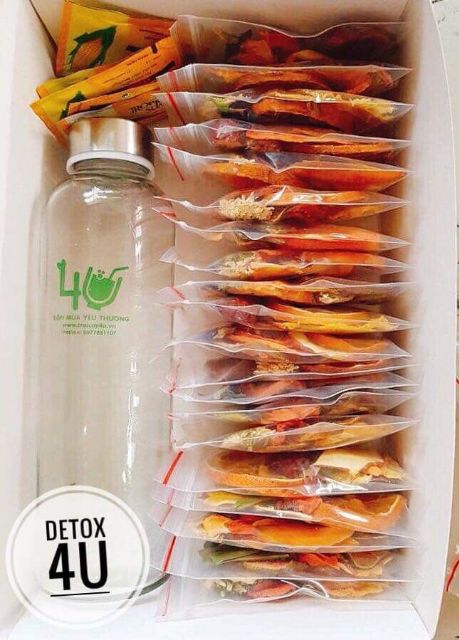 Trà Detox làm từ trái cây hoa củ quả sấy khô, 100% tự nhiên,