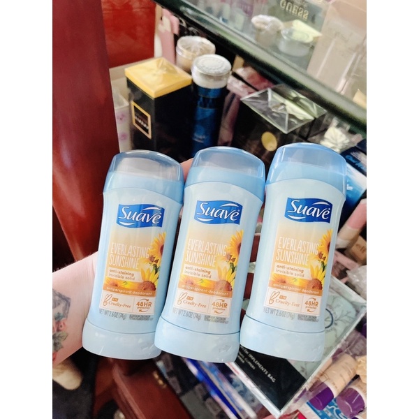 Lăn Nách dạng sáp,Lăn khử mùi nữ Suave tuýp lớn 74gr, Hàng Mỹ có bill USA