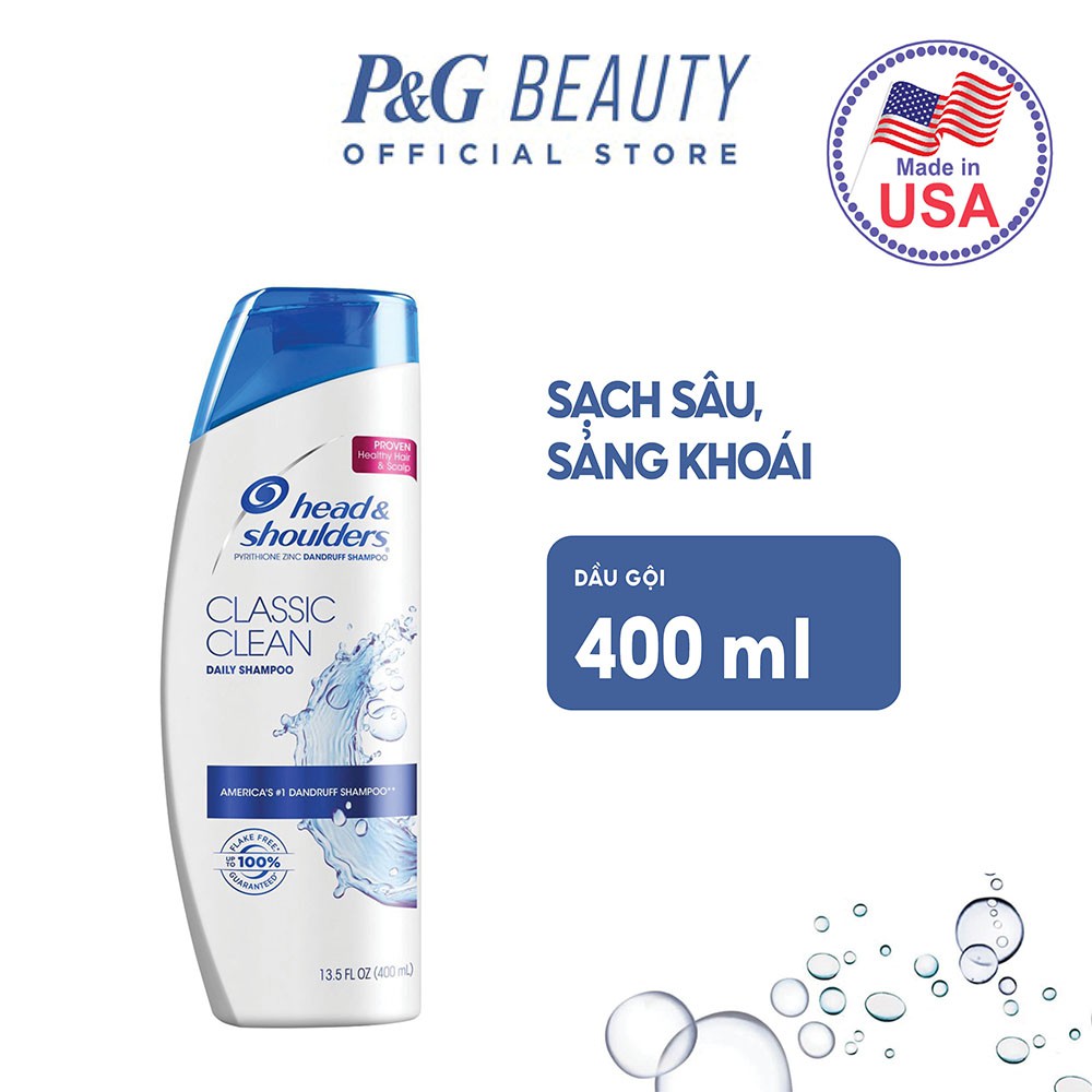 Dầu Gội Head &amp; Shoulders Classic Clean Ngăn Ngừa Gàu 400ml