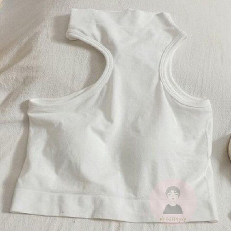 Áo Tank Top Hở Vai Màu Sắc Trơn Thời Trang Mùa Hè Dành Cho Nữ