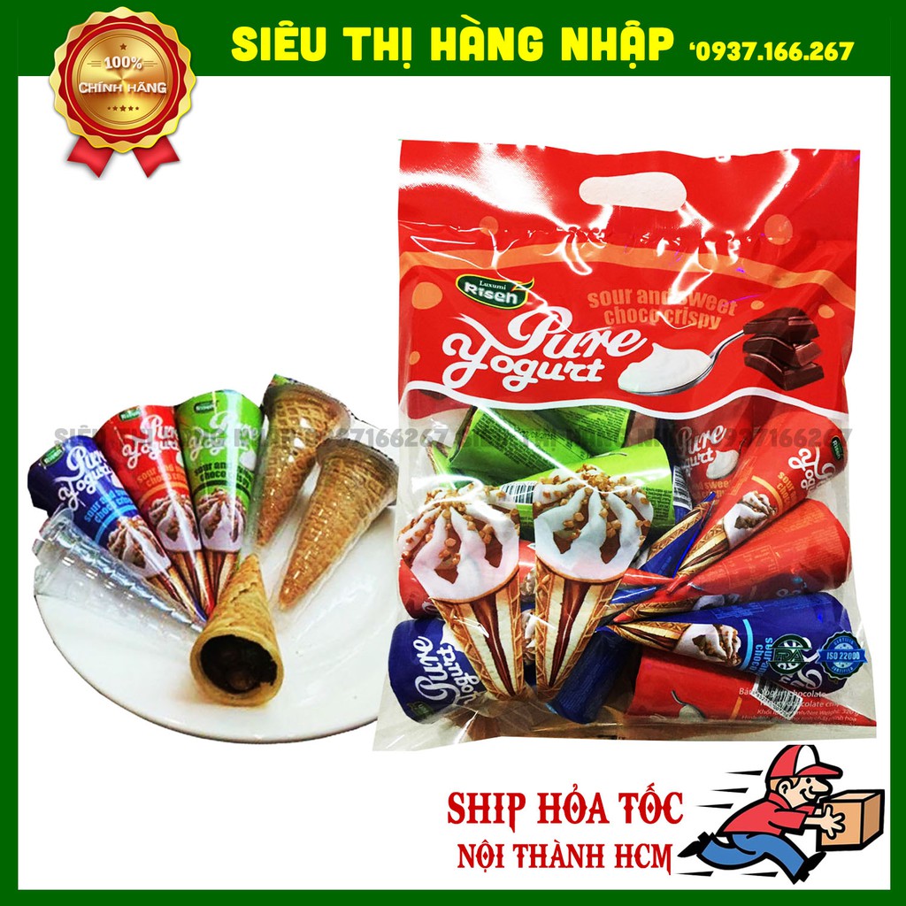 Bánh ốc quế nhân socola Risen Mỹ 320g