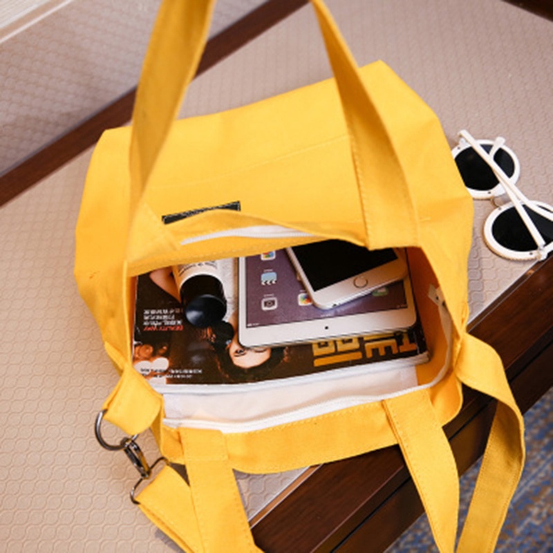 Túi Xách Đeo Vai Chất Liệu Canvas Thời Trang Cho Nữ