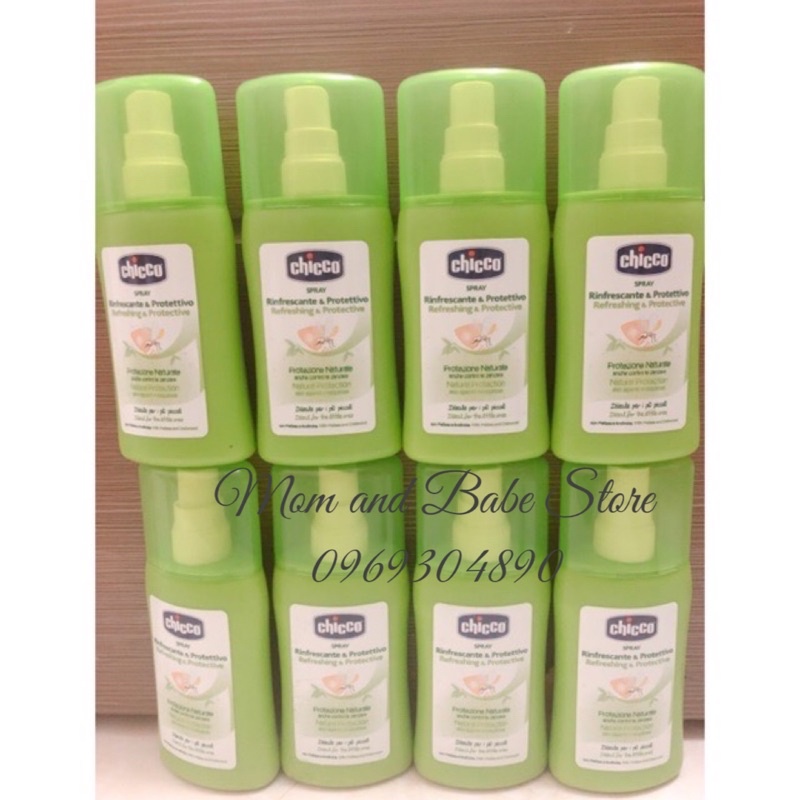 (Có sẵn)Bình xịt chống muỗi Chicco Extra 100ml (phiên bản mới)