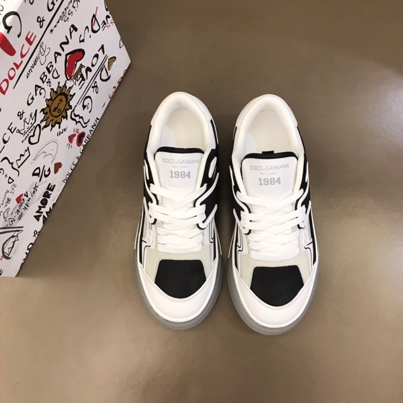 Giày thể thao nam cao cấp có 2 màu thương hiệu Dolce&Gabbana mẫu mới đế ngoài cao su trong trẻ trung