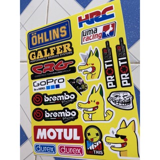 Sét tem logo garfer pika dragon