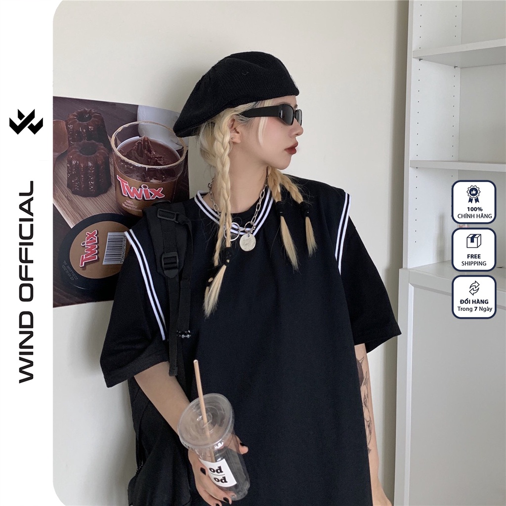Áo gile unisex WIND form rộng Basic thời trang nam nữ oversize kiểu phong cách