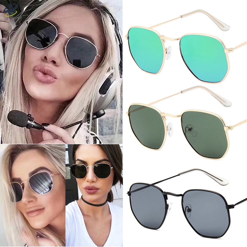 LL 1 Pcs Women Lady Sunglasses Metal Frame HD Lens Vintage for Outdoor Driving Beach @VN