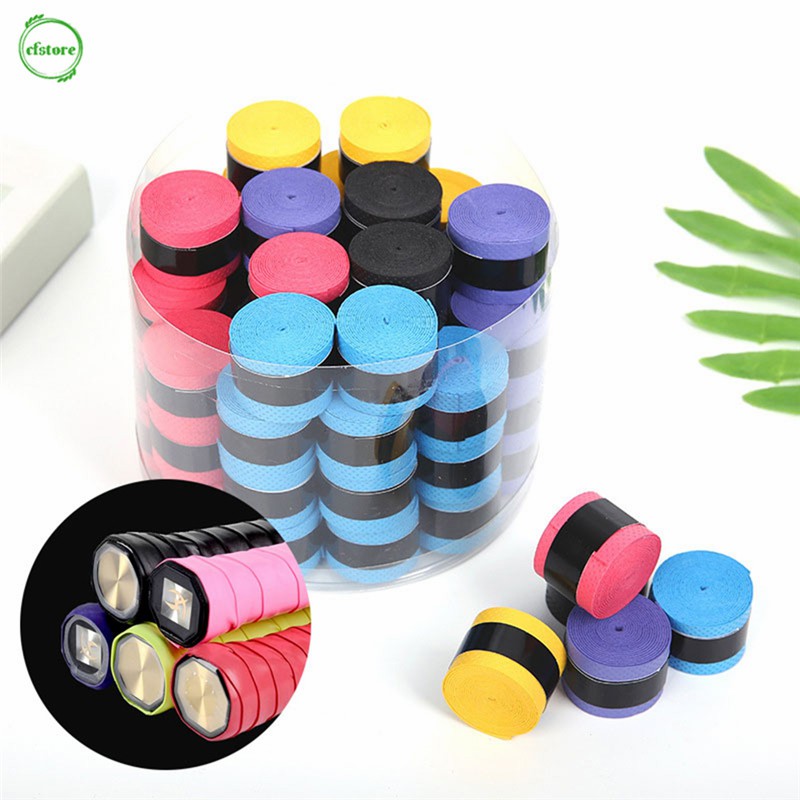 CF 1Pc Anti-slip Grip Tape Sport Tennis Overgrips Tape Badminton Racket Grips Sweatband