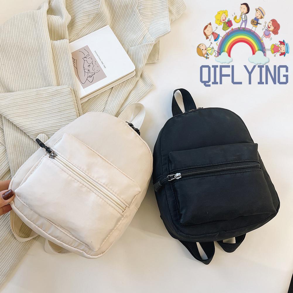 Ba Lô Nylon Mini Màu Trơn Thời Trang Dành Cho Nữ