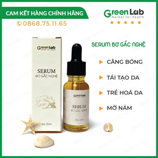 Serum Dưỡng da Tinh chất Bơ Gấc Nghệ Greenlab Giúp da trắng sáng, mờ nám, tàn nhang, se khít lỗ chân lông 20ML
