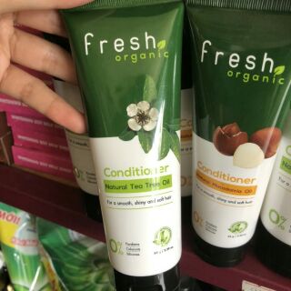 Dầu xả fresh organic tea tree oil trị gàu 65g