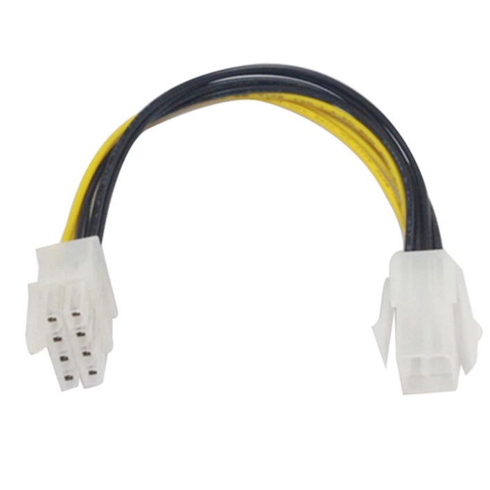 Dây chuyển nguồn 4 pin sang 8 pin CPU - jack chuyển 4 pin to 8 pin cpu 12V