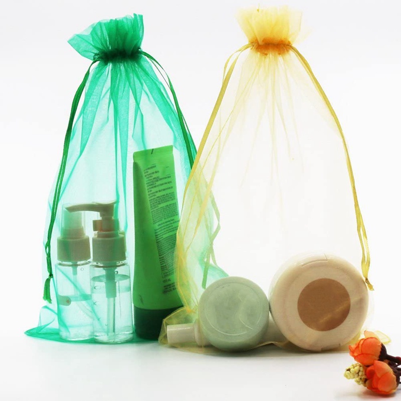 Set 100 Túi Lưới Dây Rút 20x30cm Đựng Quà Tặng / Trang Sức 10 Màu