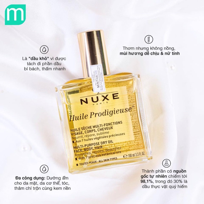 Dầu khô Nuxe 50ml
