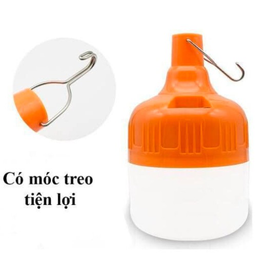 Bóng Đèn Tích Điện 100W Siêu Sáng Tiện Lợi Gọn Nhẹ Hàng Cao Cấp Nhập Khẩu Châu Âu